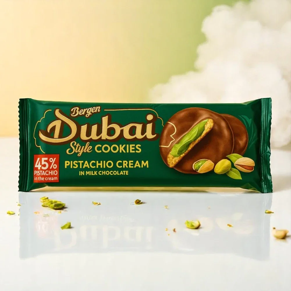Cookie Dubai cœur pistache