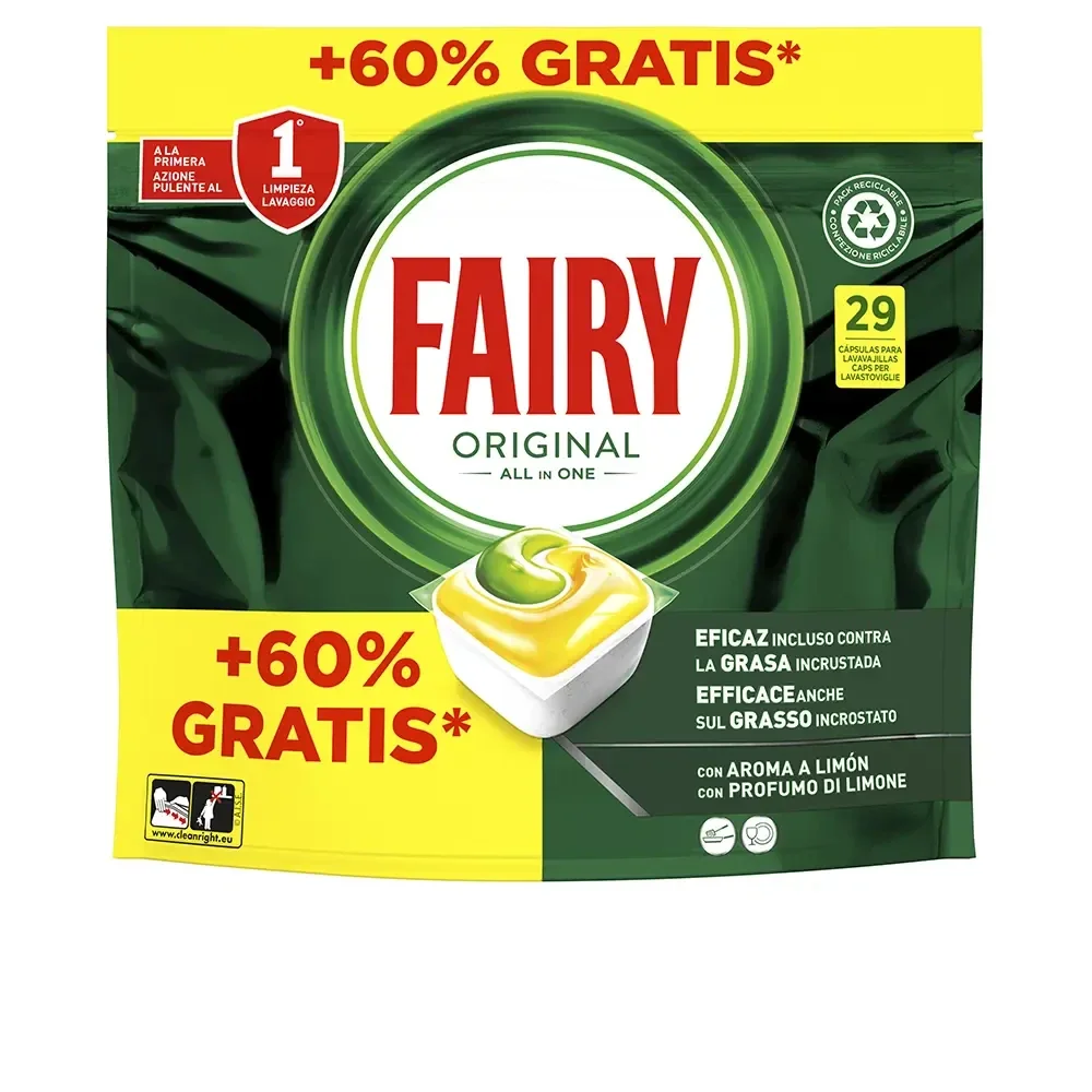 Fairy original all in one - 29 capsules pour lave vaisselle