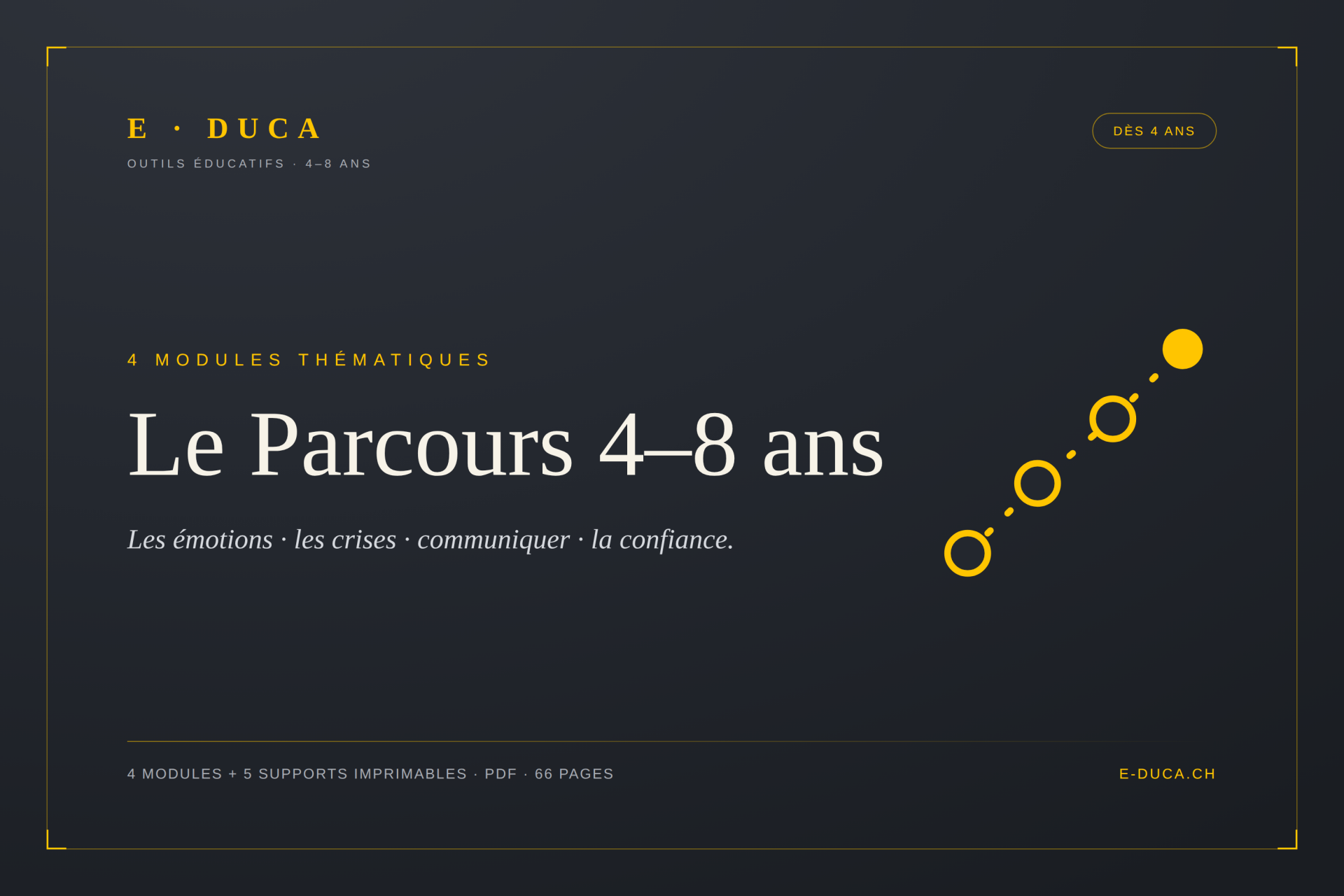 Le Parcours 4-8 ans — 4 modules et 5 supports imprimables