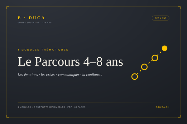Le Parcours 4-8 ans — 4 modules et 5 supports imprimables