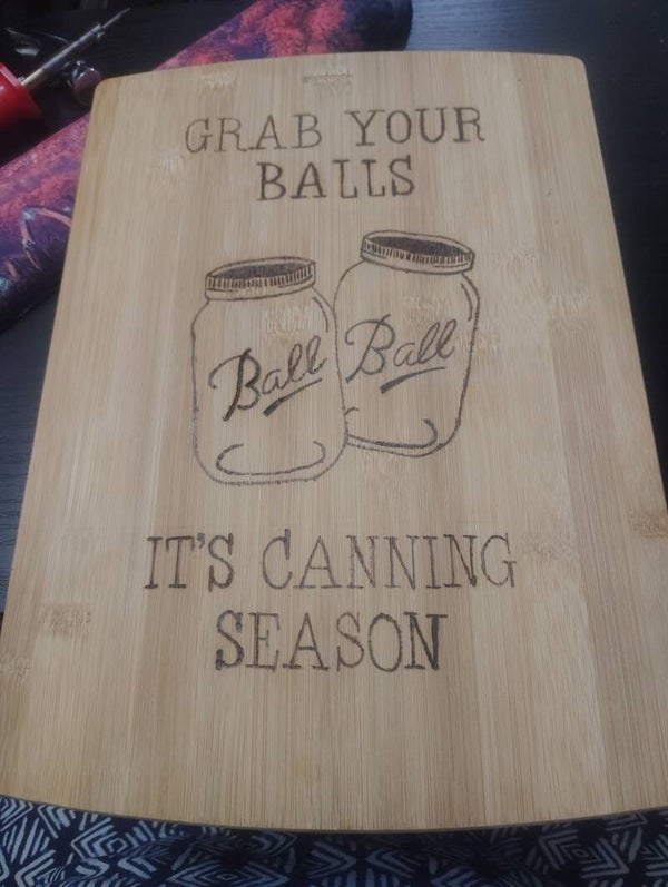 Hand Burned Cutting Board