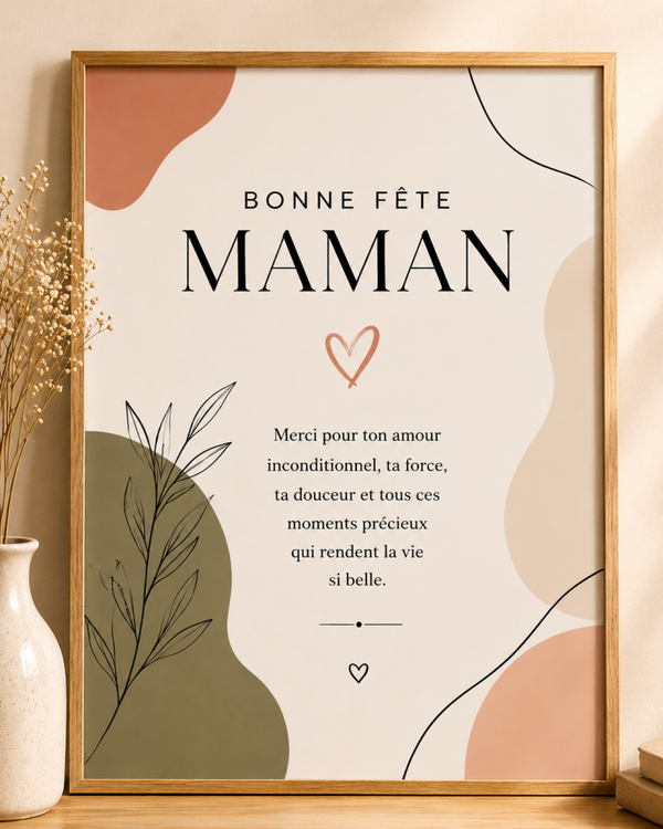 Bonne Fête Maman – Minimaliste