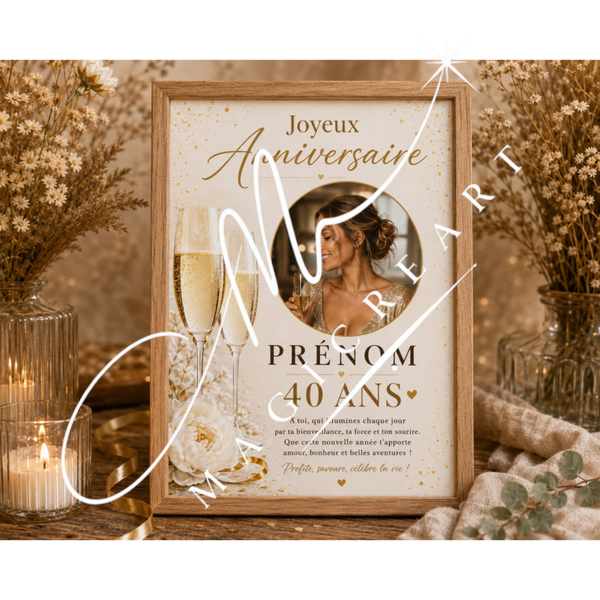 Modèle Champagne Doré — 40 ans