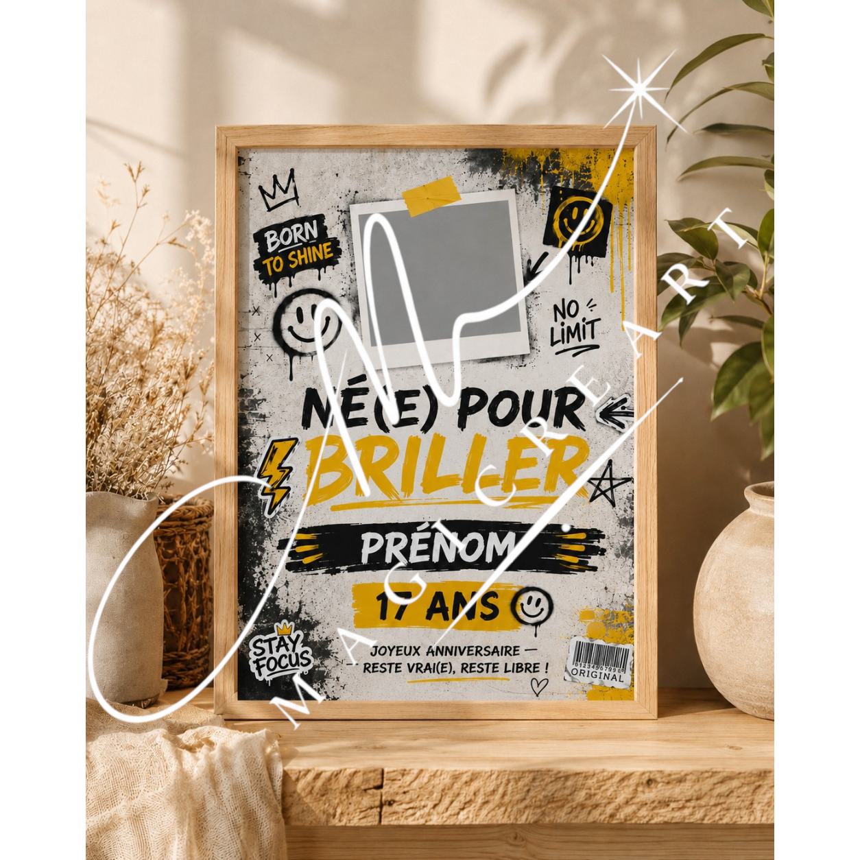 Modèle Né(e) pour briller