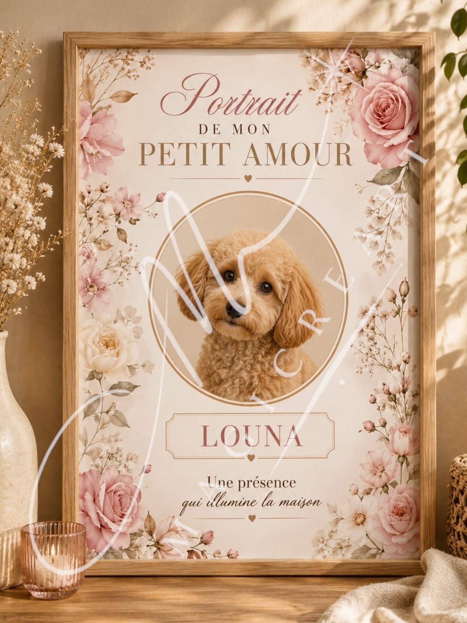 Modèle Petit Amour Floral — Chien