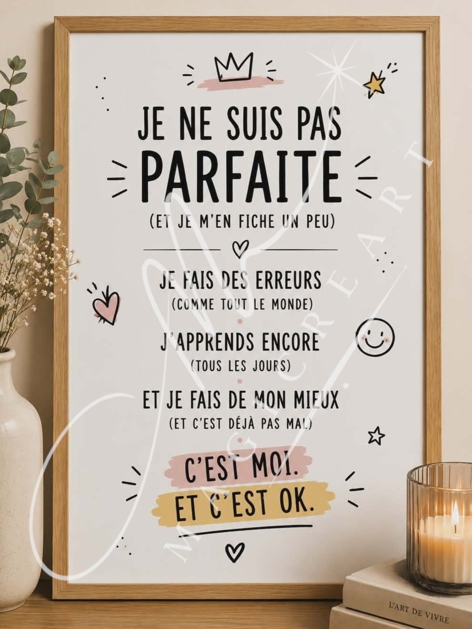 “Je ne suis pas parfaite (et je m’en fiche un peu)”