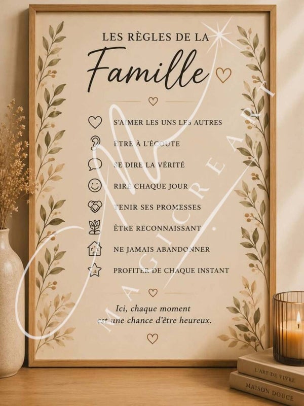 “Les règles de la Famille”(digitale)