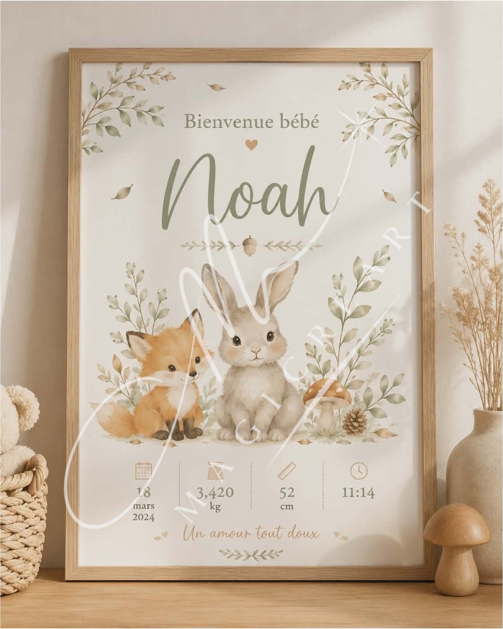 naissance animaux de la forêt – Noah (digitale )