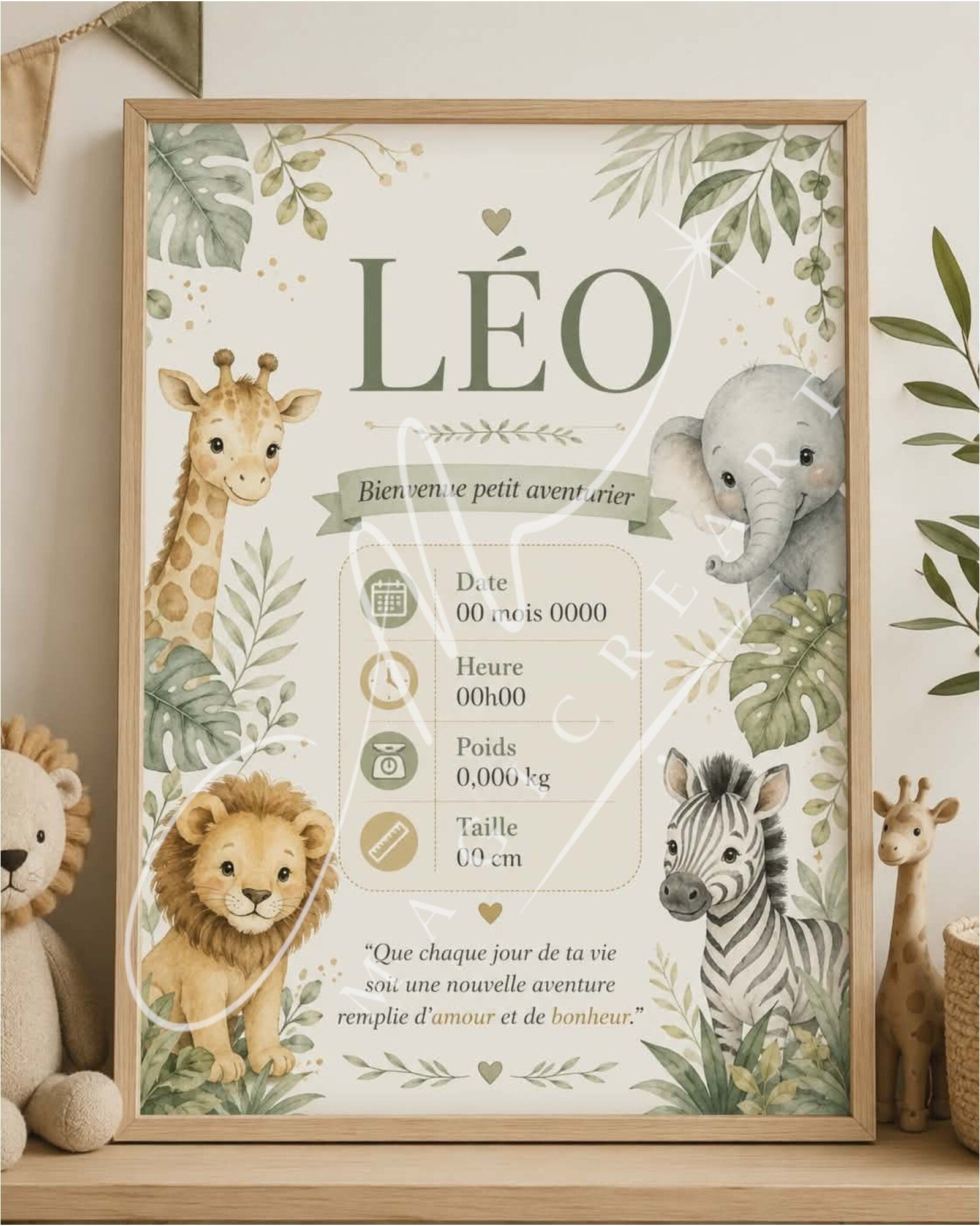 naissance safari – Léo(digitale )
