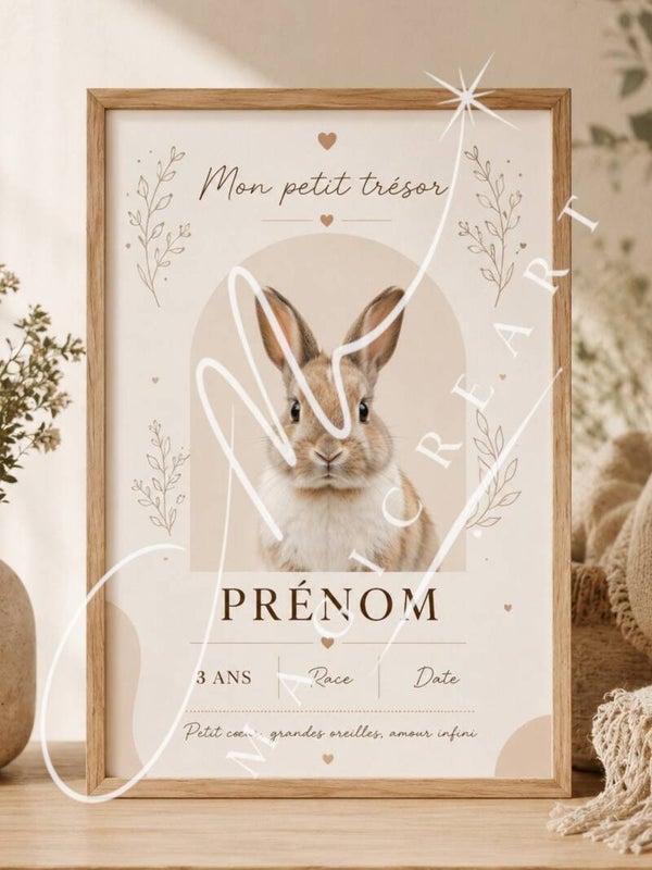 Modèle Mon Petit Trésor — Lapin