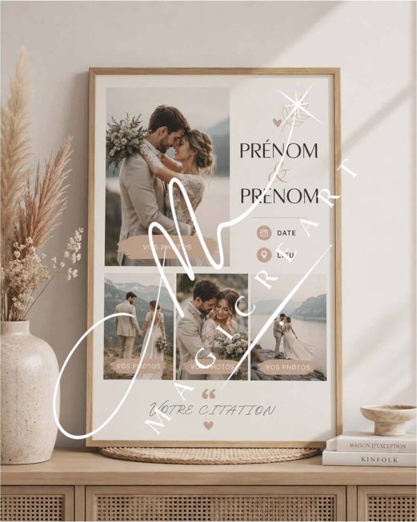 mariage collage photos