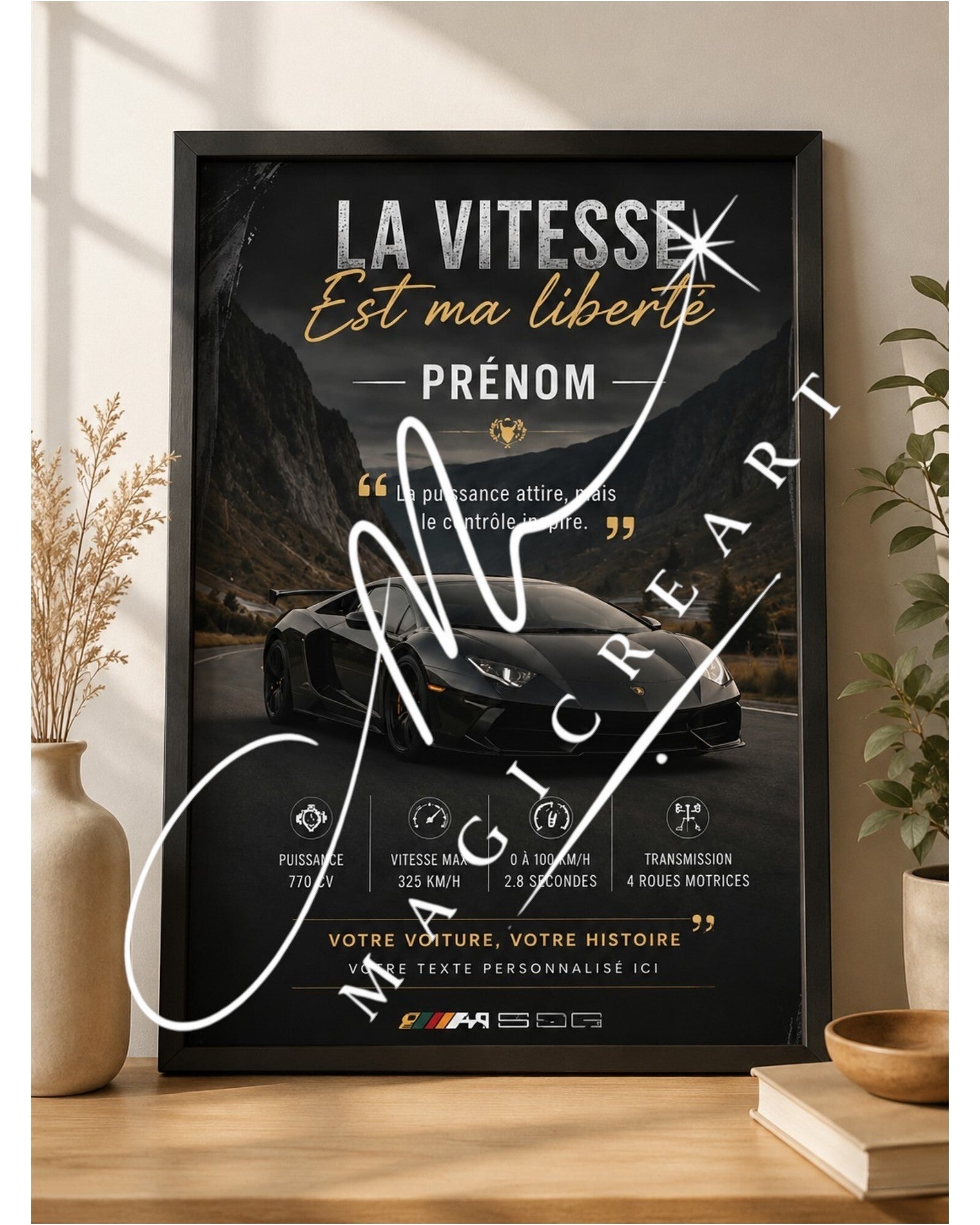 Modèle La vitesse est ma liberté