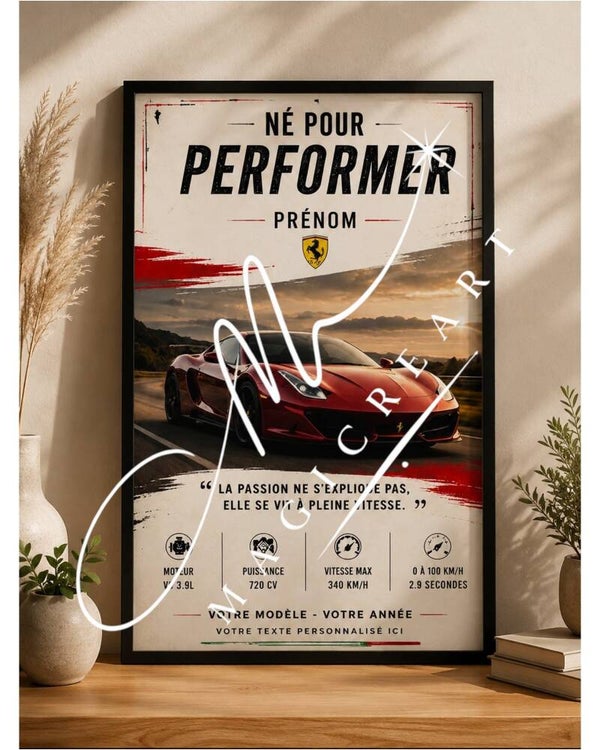 Modèle Né pour performer