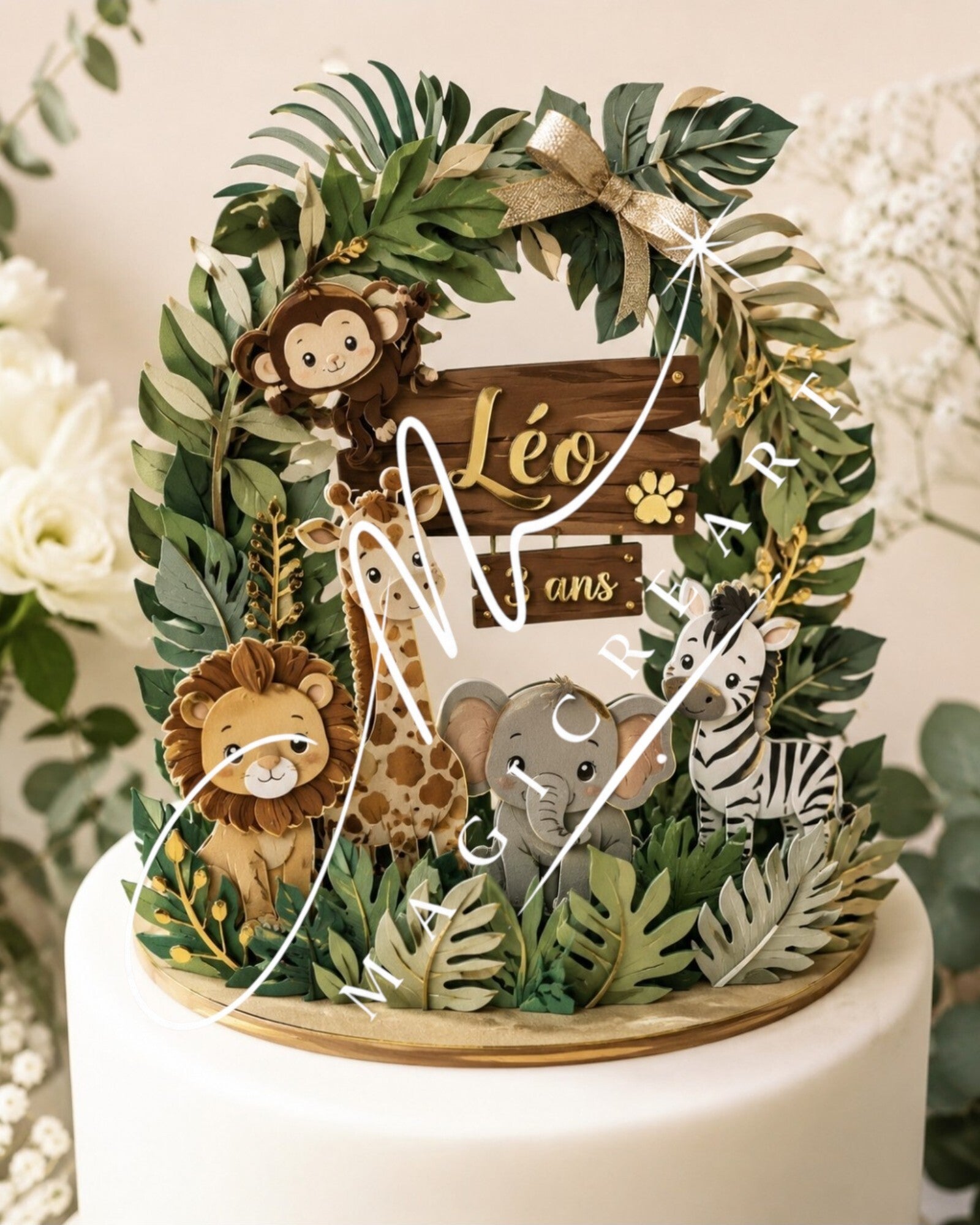 Cake topper prémium