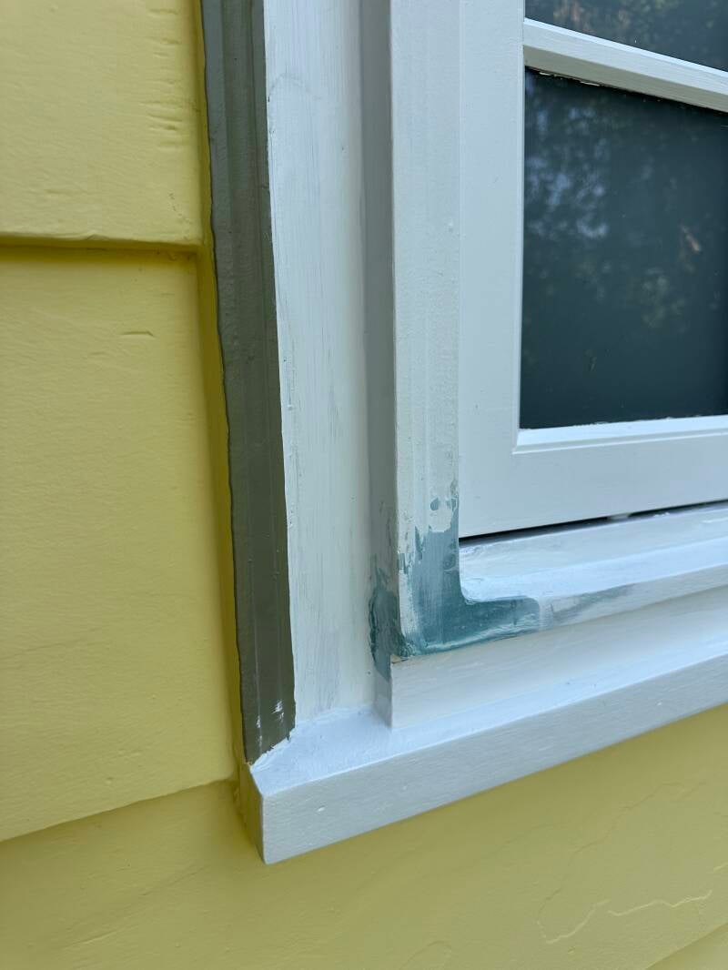 repaired by bondo rotten window sills
