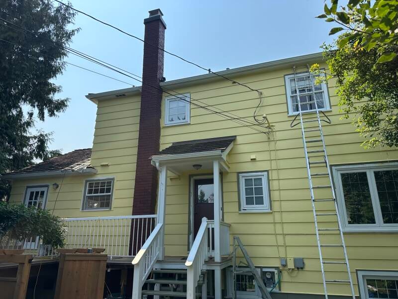 Exterior house painting transformation in New Westminster BC