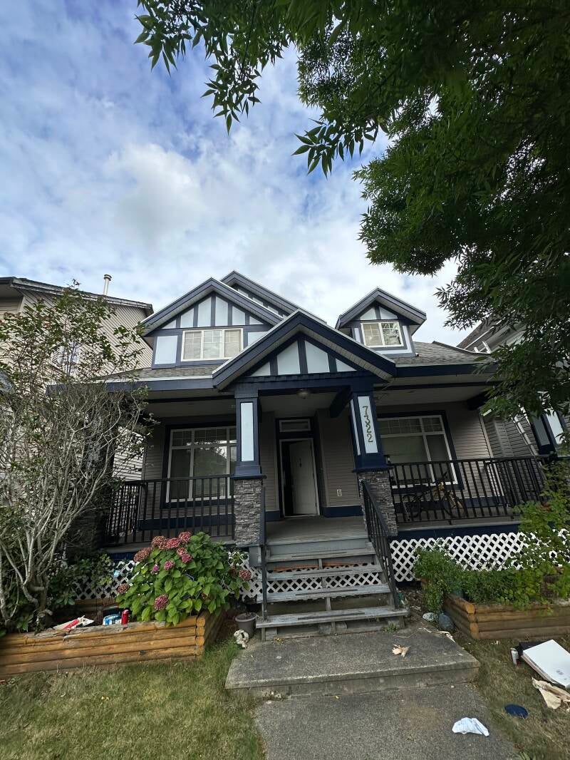 After exterior house painting at a residential property in Langley, BC by Tidy Brush Painting.
