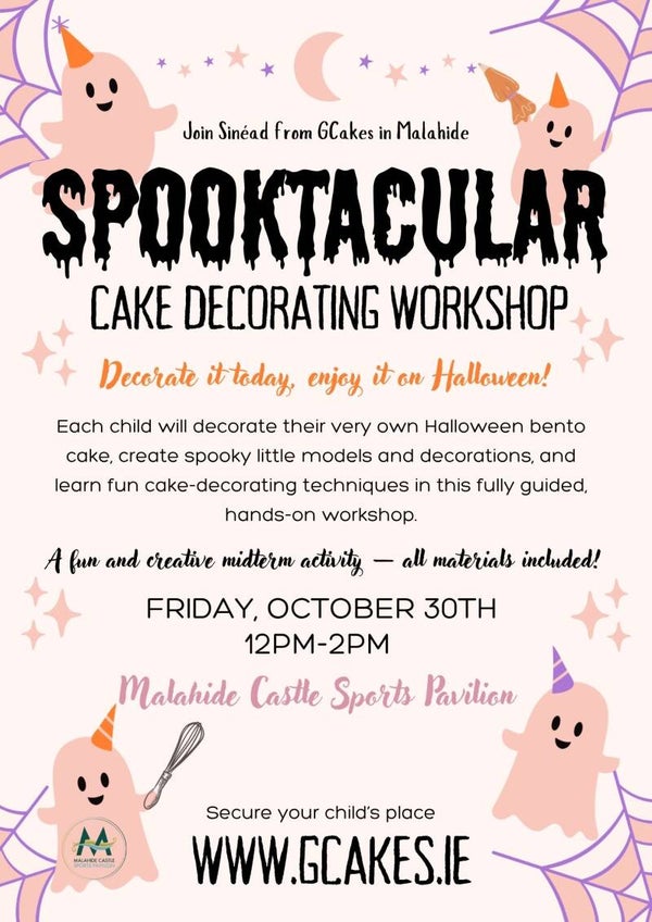 🎃 Halloween Cake Decorating Workshop  (Malahide Castle Sports Pavilion)