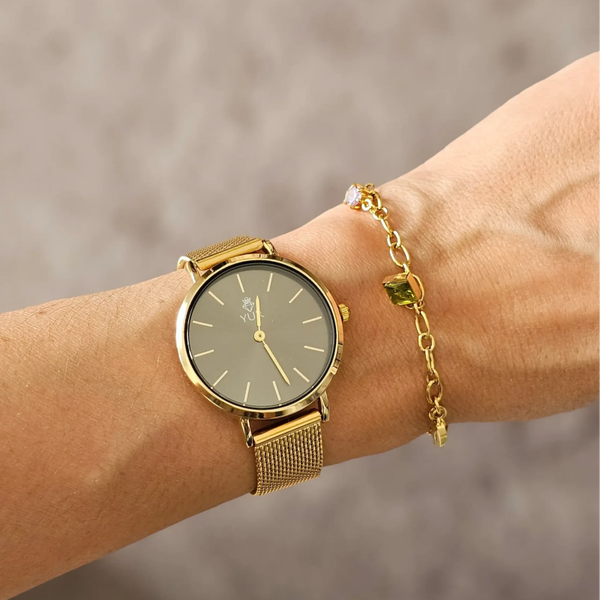 Stacy mesh gold