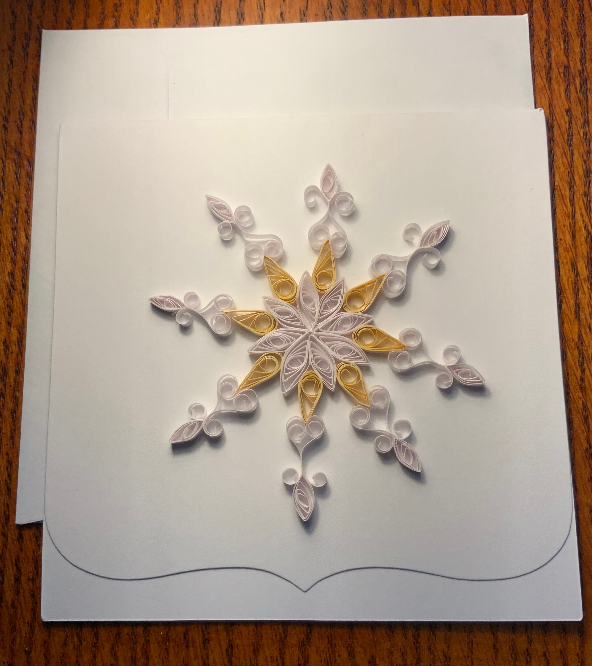 Snowflake Card with envelope