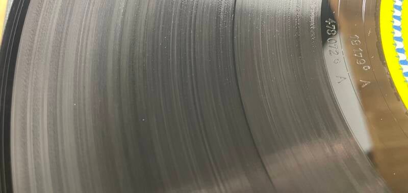 Schallplatte nach der Standard-Reinigung