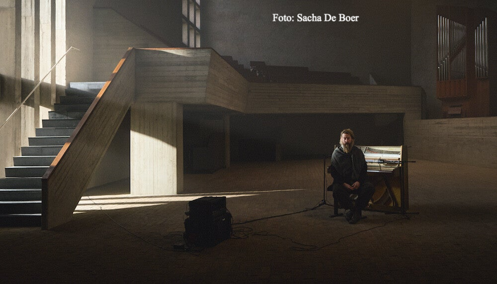 Joep Beving im Aufnahmeraum