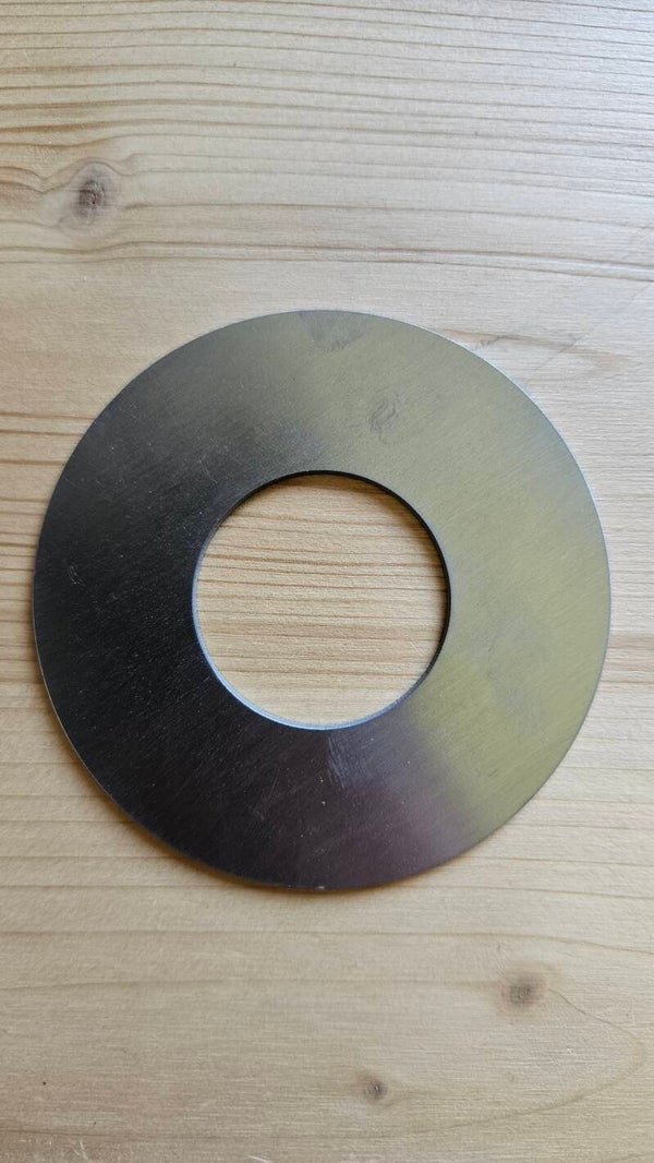 Platine Inox ronde pour robinet