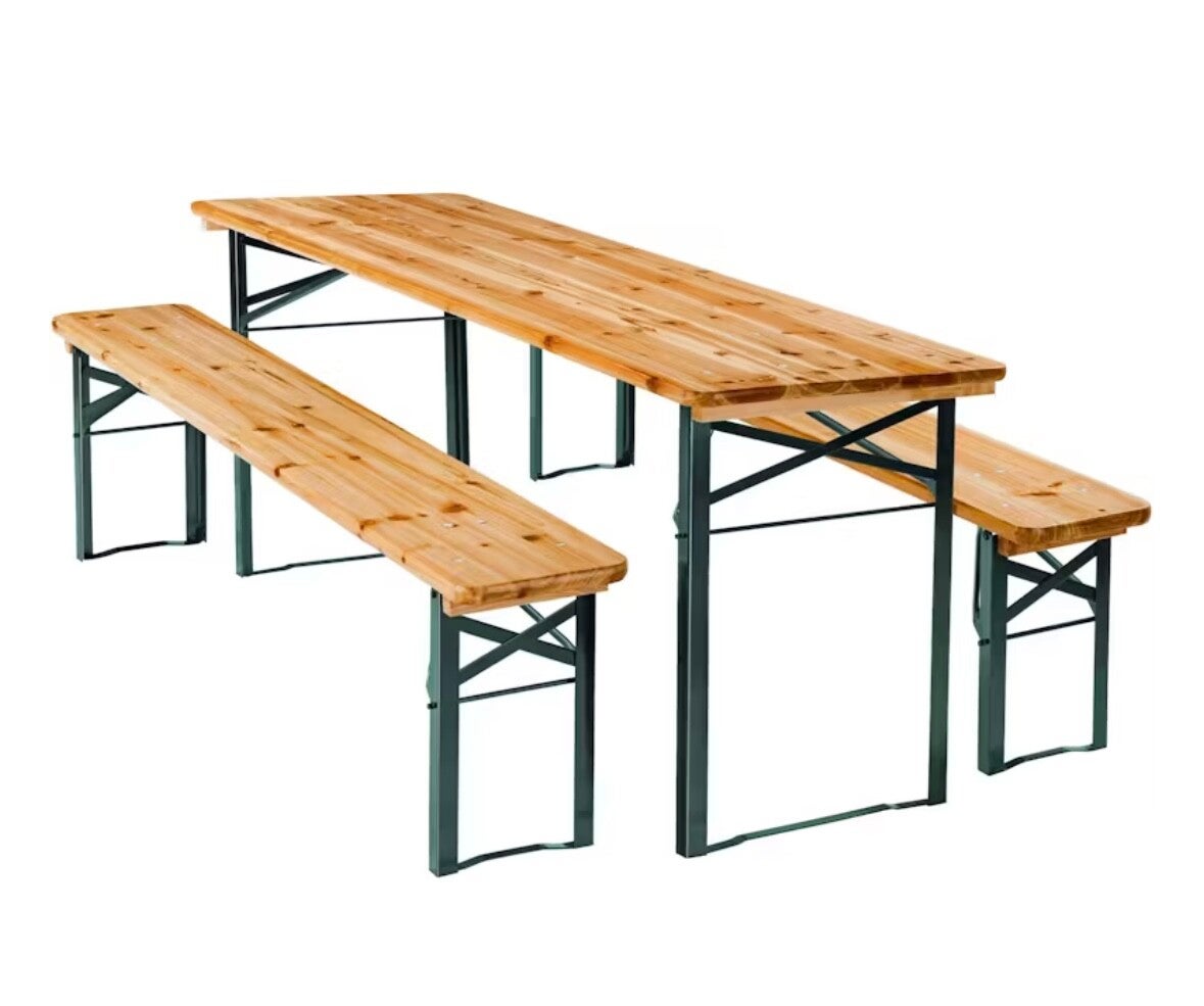 Table de brasserie + banc