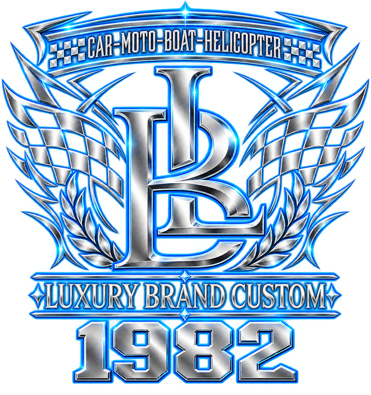 Logo LuxuryBrand Custom – partner van RT Design Works voor carwrapping