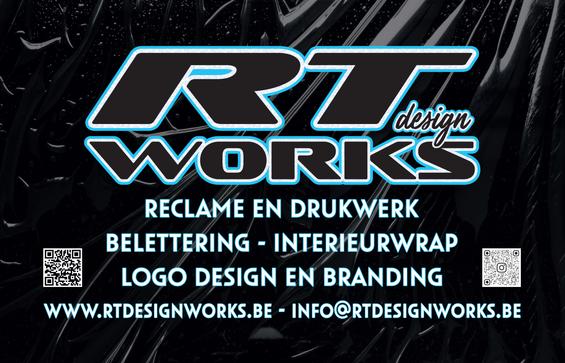 Ontwerpvoorbeeld van een reclamebord op maat