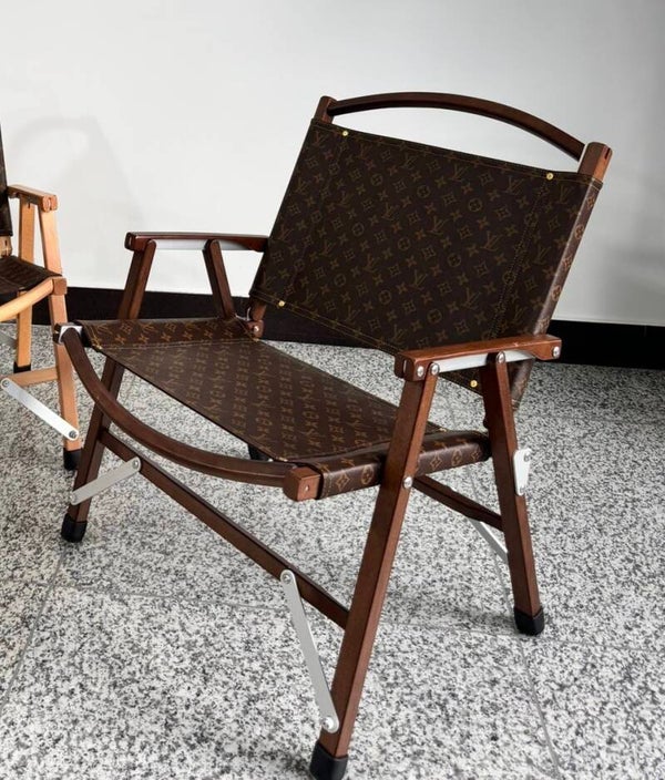Louie Vuitton Handmade, classic monogram, Folding Chair