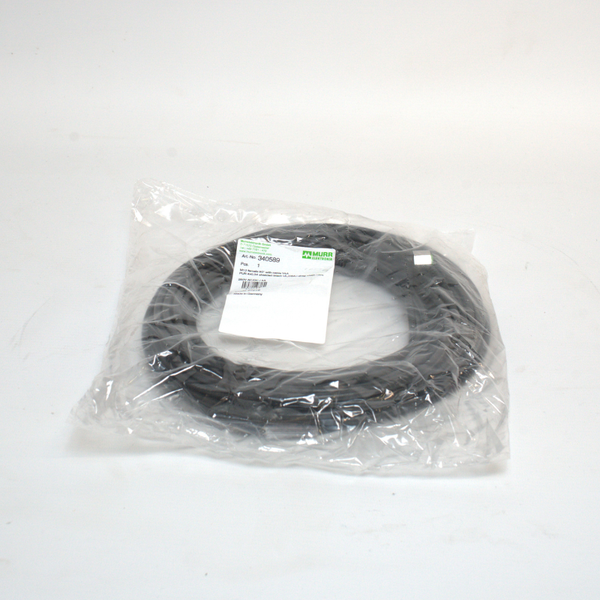 M12 SS PLUG 90° W/15M CABLE SHIELDED