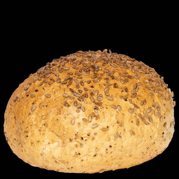 Rond zonnebloempitbrood
