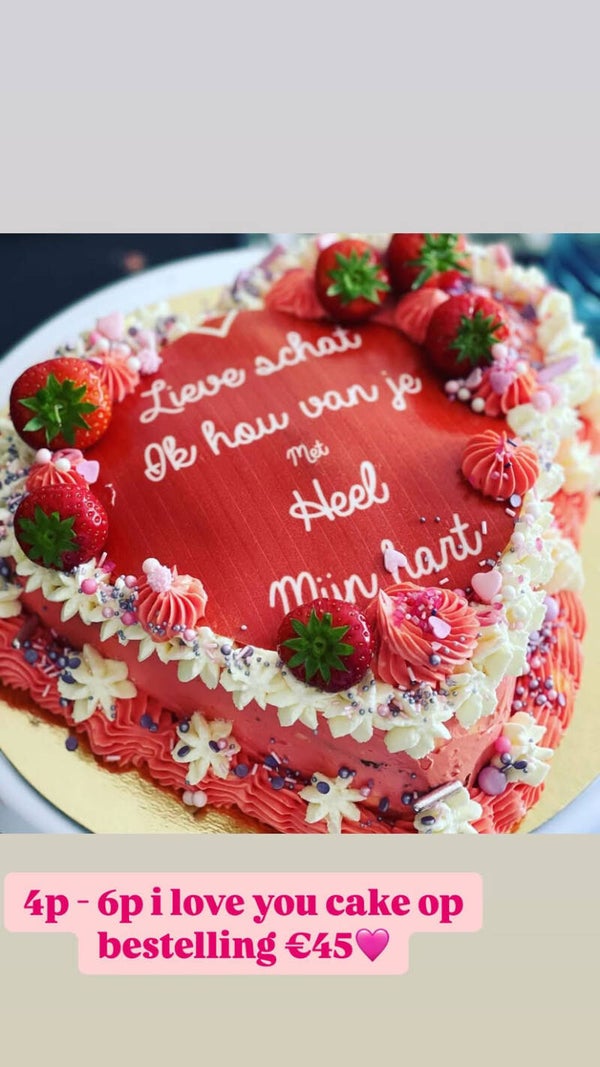I love you taart