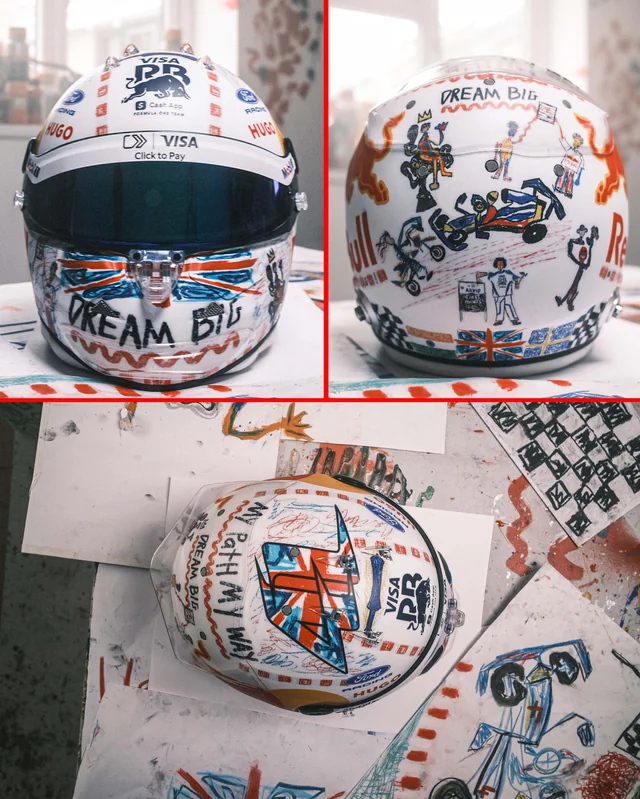 Lindblads 2026 British GP helmet