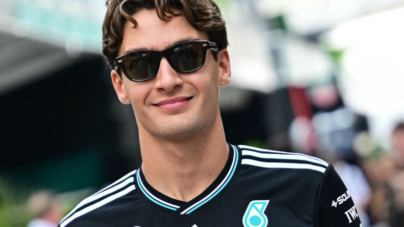 George Russell pictured in Sunglasses