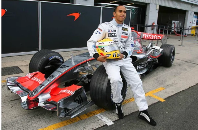 Lewis Hamilton when he was announced as Fernando Alonso's teammate for the 2007 season