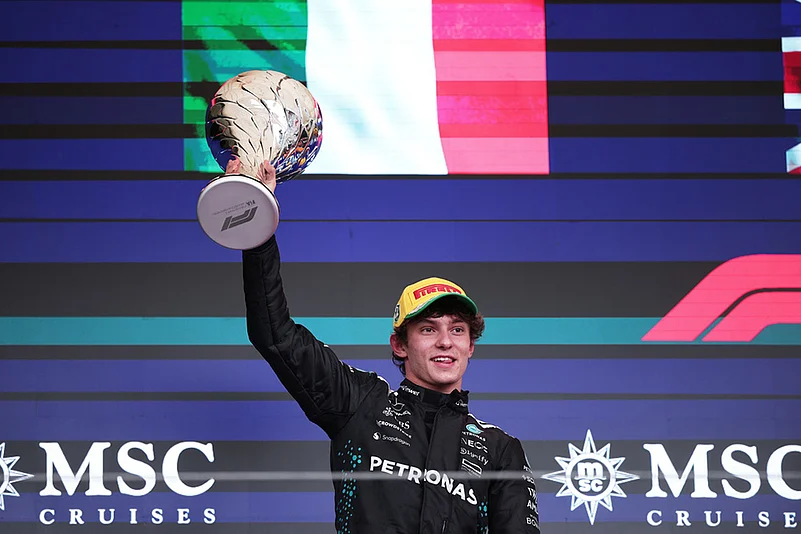 Kimi Antonelli second in Brazil