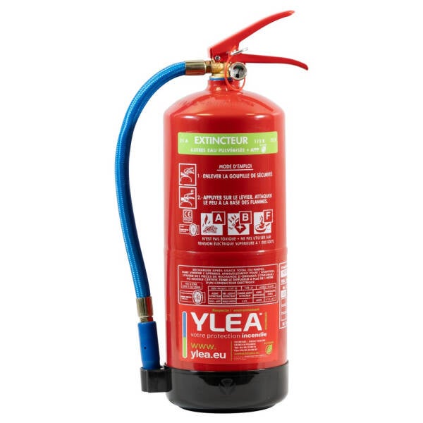 Extincteur à eau 6 L avec additif sans fluor avec support mural
