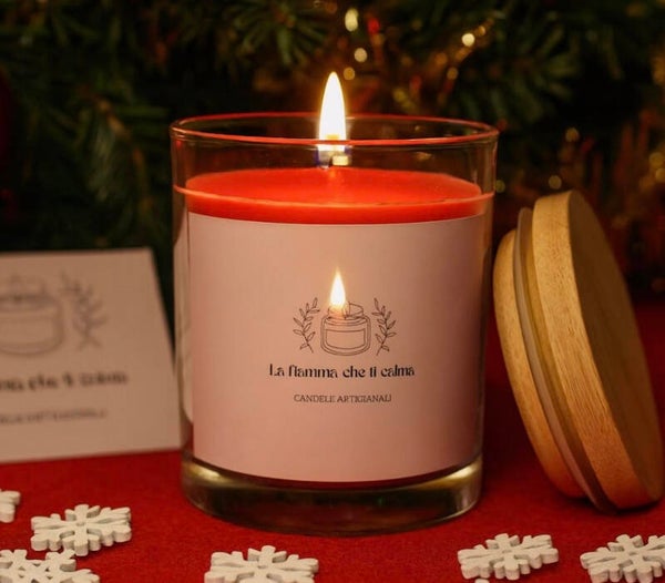 Candela in vasetto con coperchio