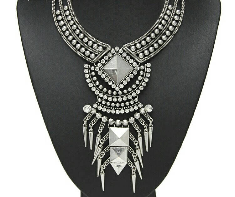 Sold #8Boho Big Tassel Statement Necklace $15.93