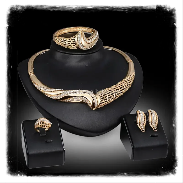MzSucc3zz African Dubai Bridal 4Pc. Jewelry Set