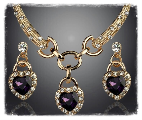 MzSucc3zz Midnight Ocean Purple Heart Set