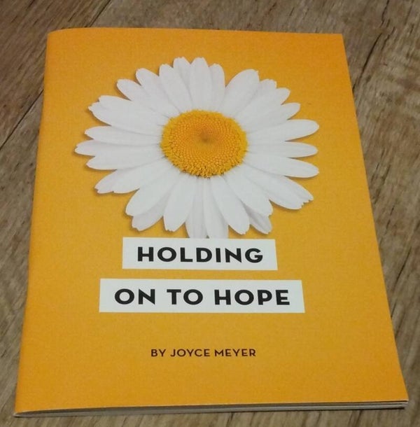 MzSucc3zz Christian Resources Holding On To Hope Book  Joyce Meyer for Unisex