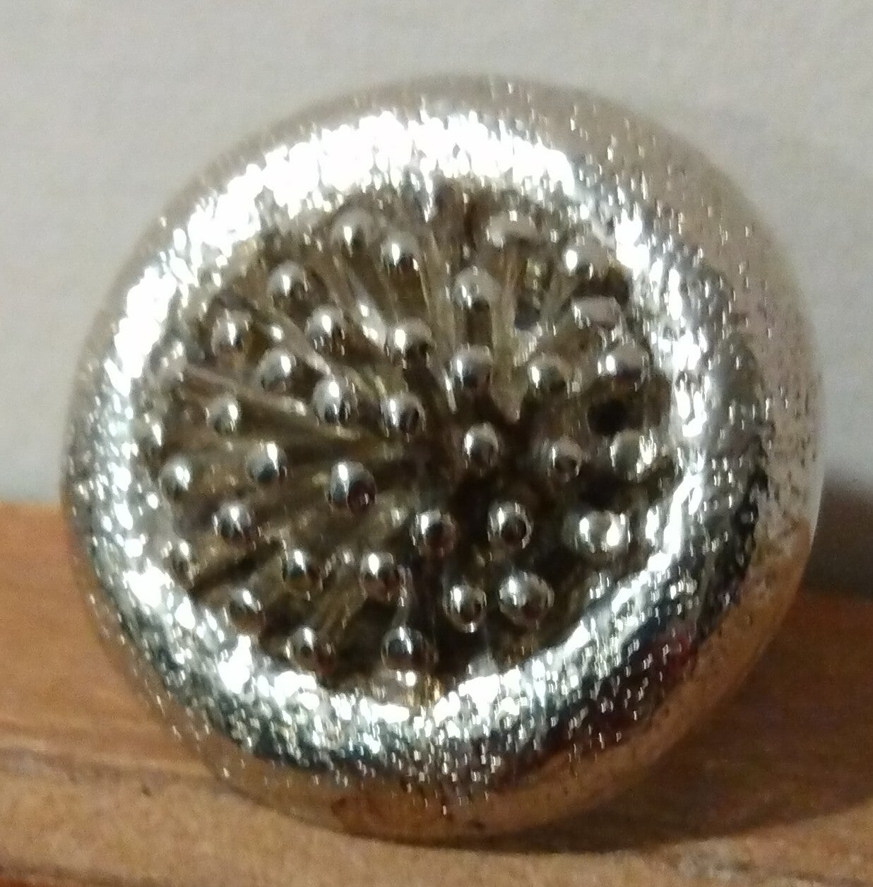 MzSucc3zz Women Silver Electroform Multi Ball Bubble Sphere Dome Adjust Ring