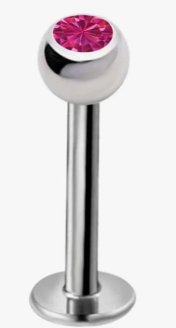 MzSucc3zz Women's Men Flat Back Colourful Assorted Gem Studs Nose Body Piercing