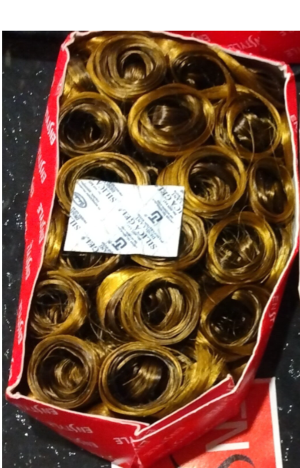 MzSucc3zz Female EN STYLE  Weave Color #144  Shirley Curly Blonde Synthetic Stylish Hair Extensions