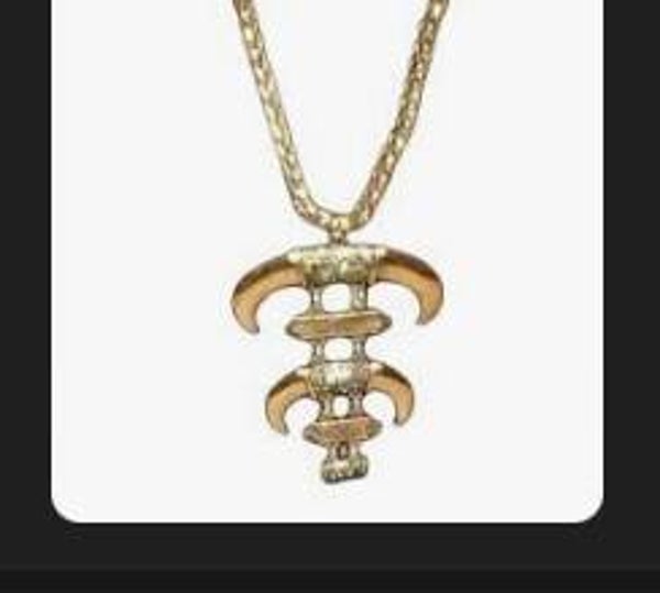 MzSucc3zz   Bohemian Double-strand Horn or Crescent Moon Pendant w/ Rhinestones Crystal  Accents Necklace