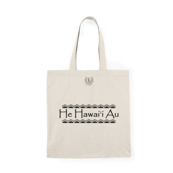 He Hawai'i Au Large Canvas Bag (15"x17")