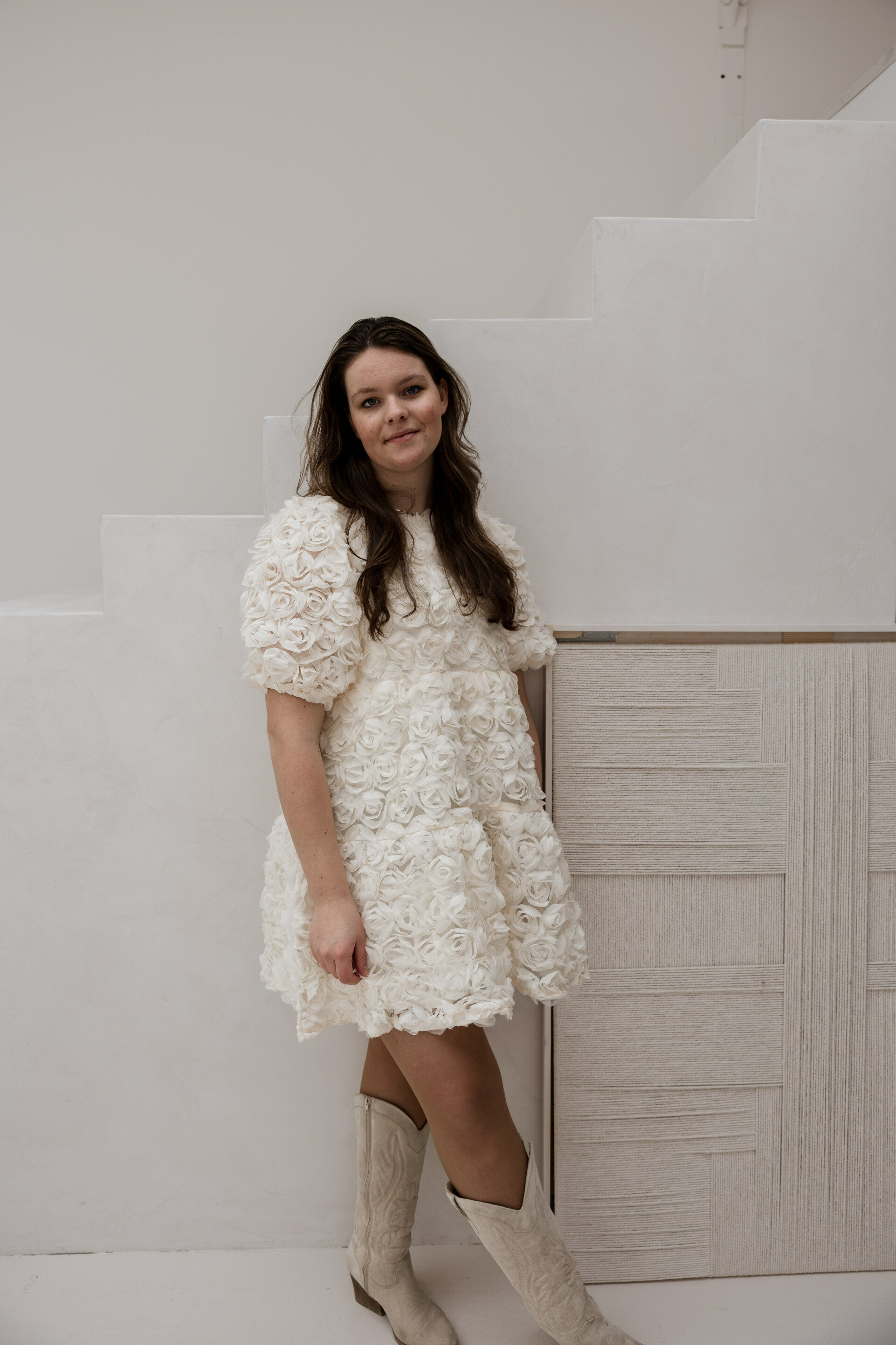 Rozen jurkje // beige